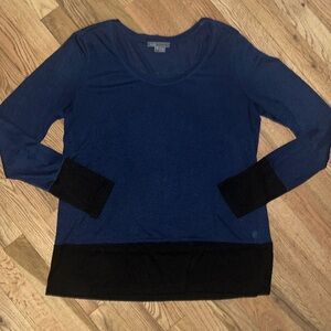 Vince Color block Long Sleeve Top Size M